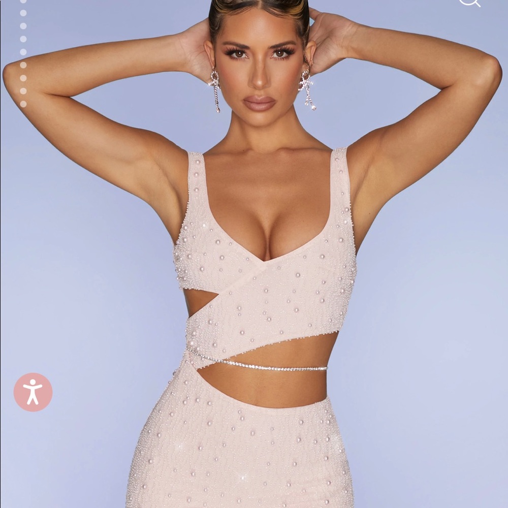 Oh Polly embellished mini dress